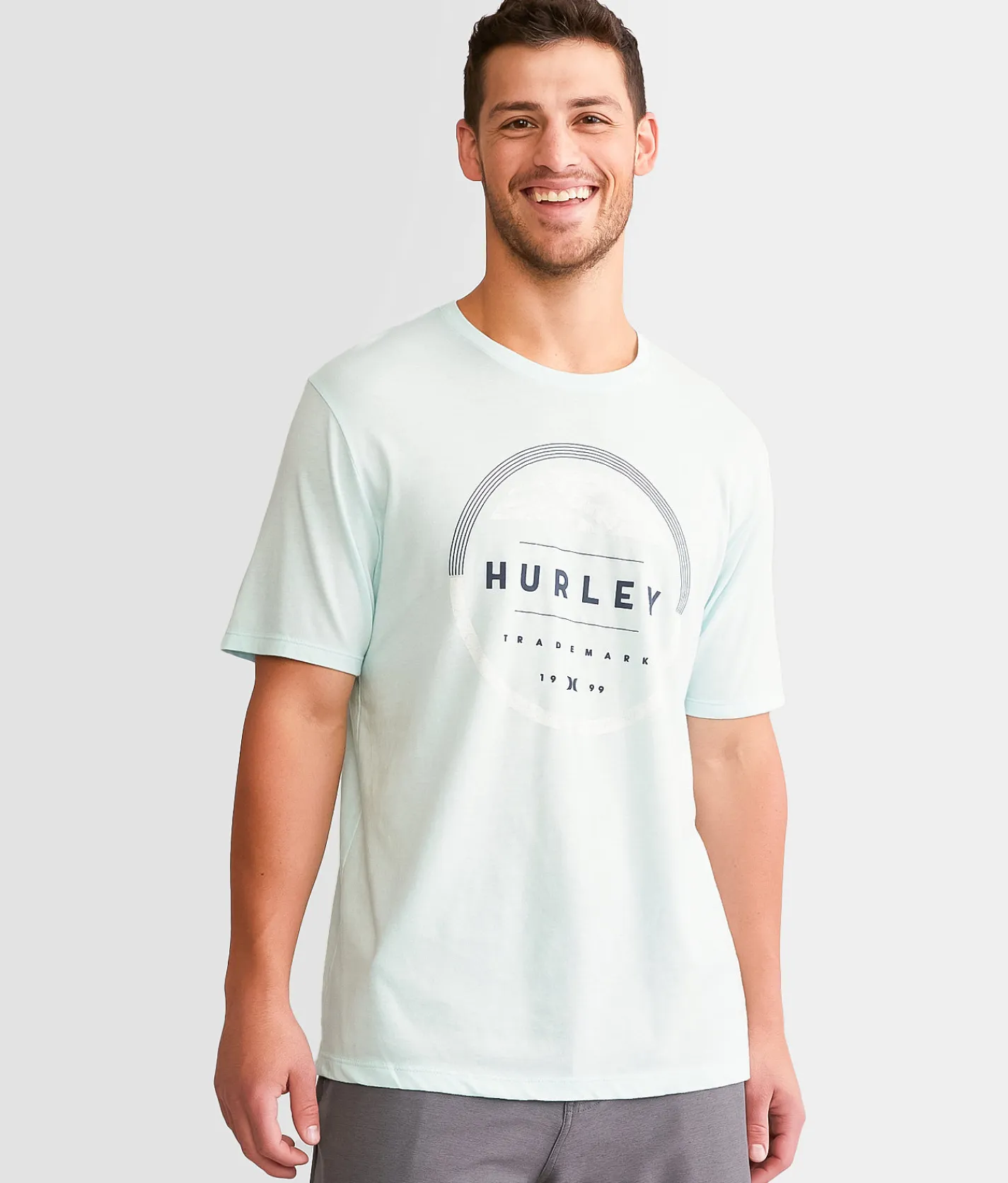 Graphic T-Shirts | Hurley Eclipse T-Shirt Teal Tinted Heather