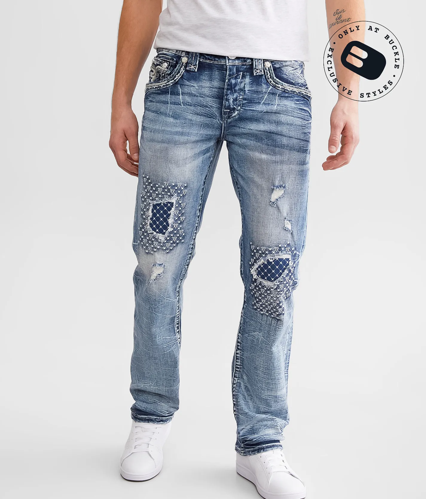 Rock Revival Eithan Straight Stretch Jean Eithan J207 Discount
