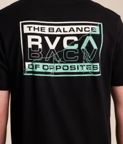 Tops | RVCA Electric Break T-Shirt Black