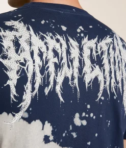 Affliction Electric Fire T-Shirt Bk Vintage White Tie Dye Best
