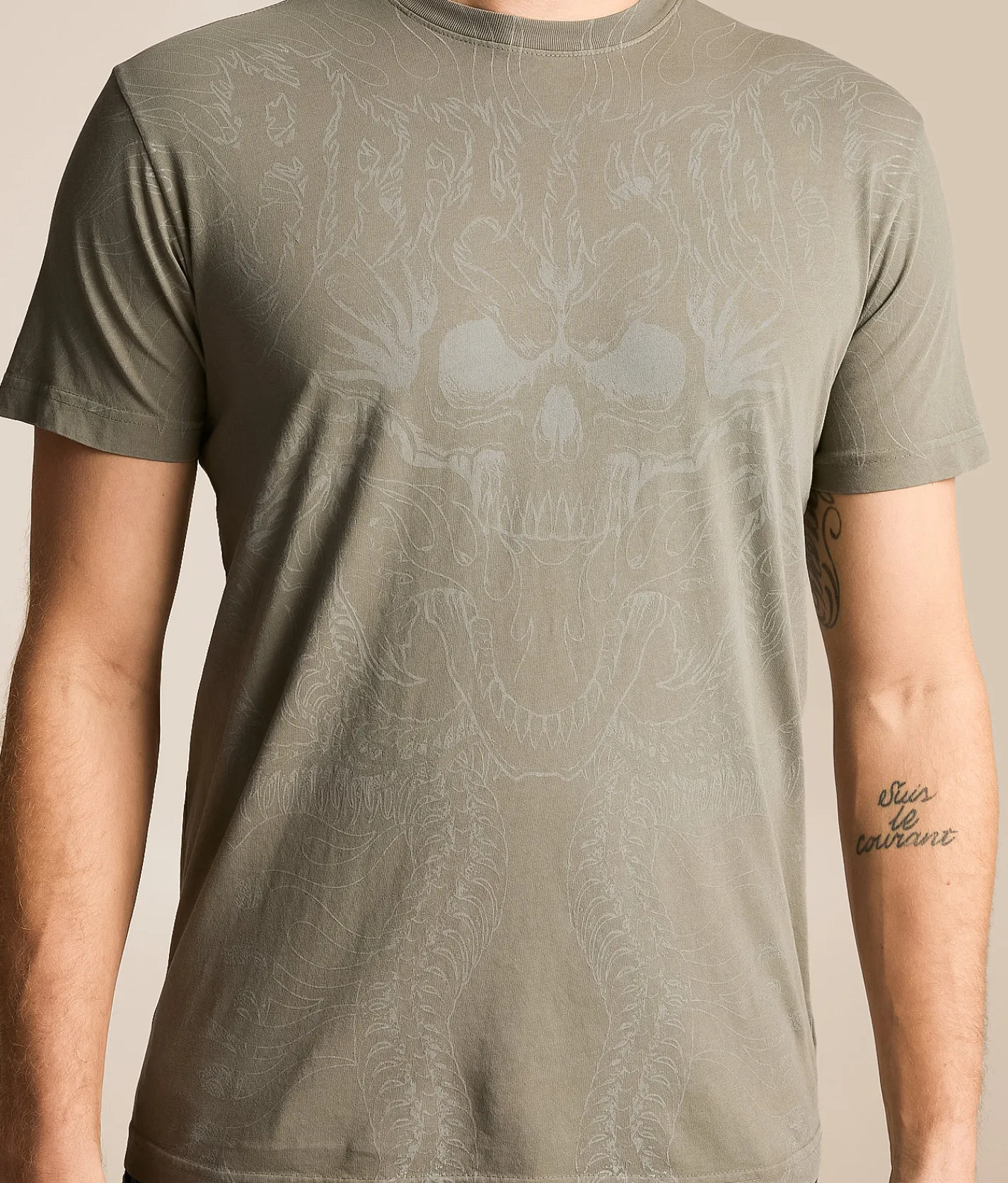 Tops|Graphic T-Shirts | Affliction Electric Storm T-Shirt Moonmist