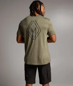 Tops|Graphic T-Shirts | Maven Co-op Elemental Crest Performance T-Shirt Soft Green