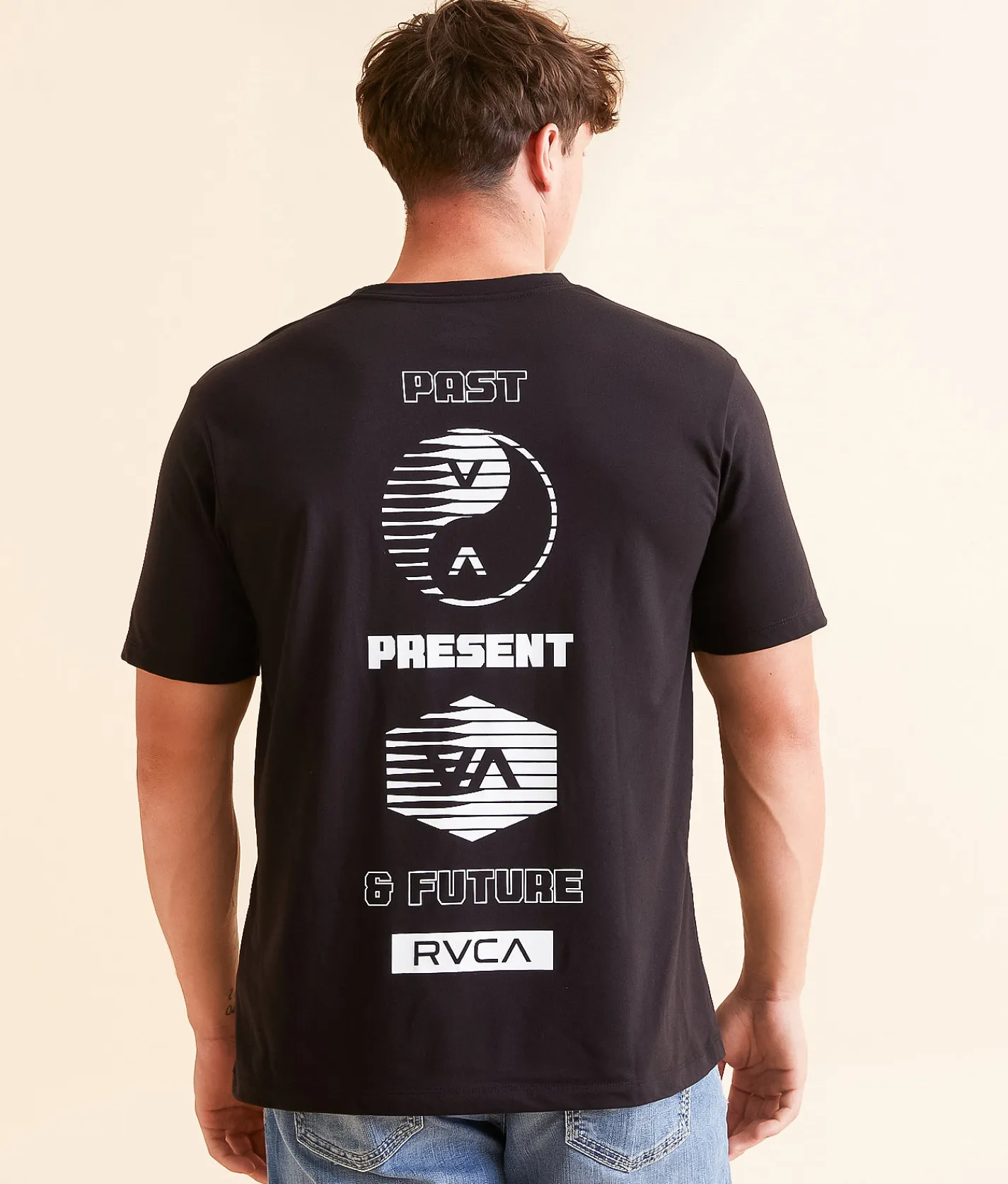 RVCA Element Streak Sport T-Shirt Black Clearance