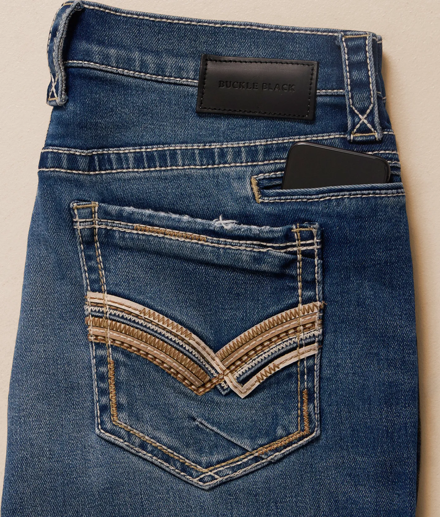 Buckle Black Eleven Boot Stretch Jean Linwood