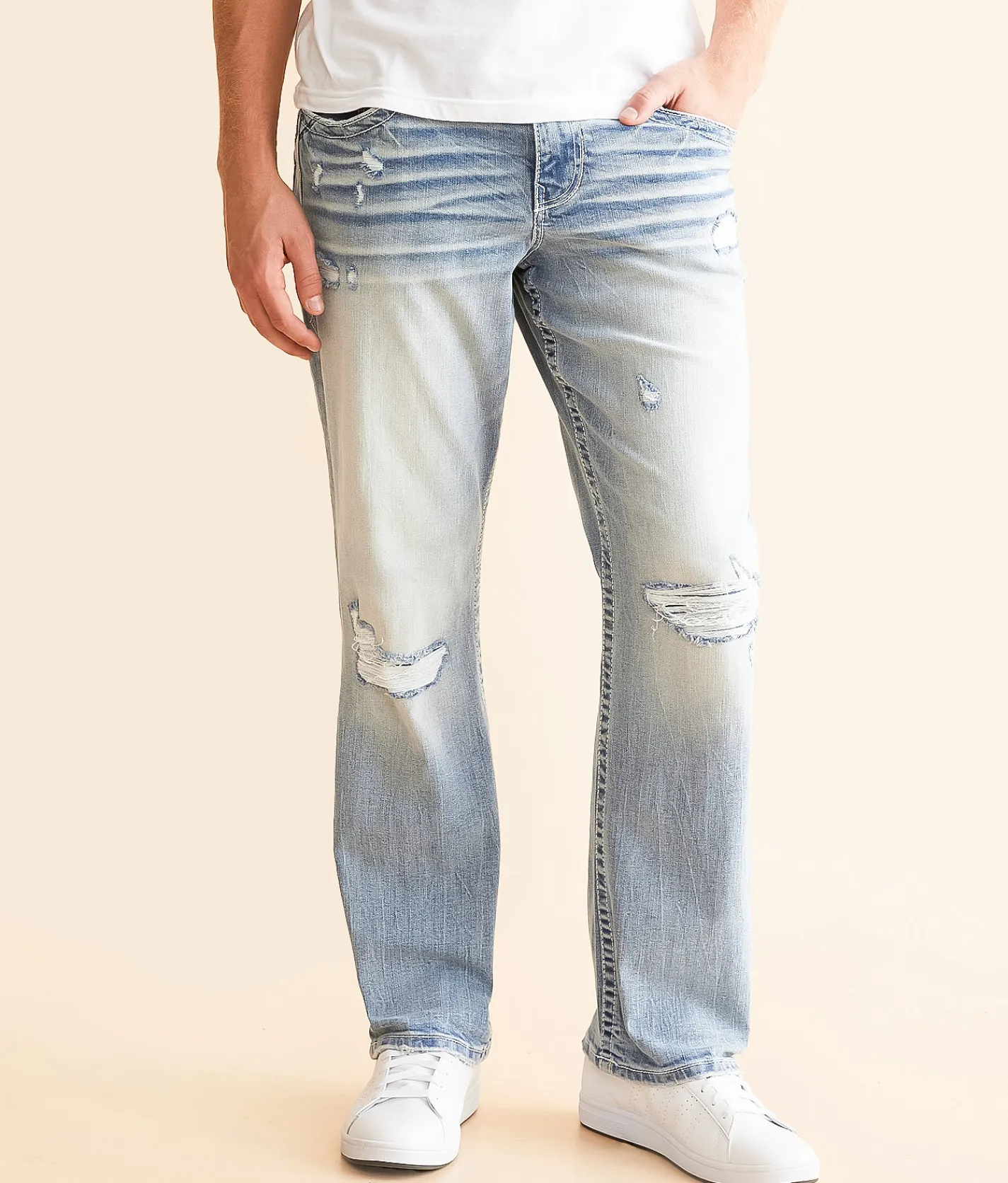 Buckle Black Eleven Straight Stretch Jean Azul Discount