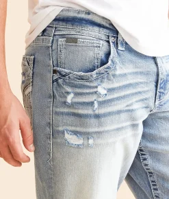 Buckle Black Eleven Straight Stretch Jean Azul Discount