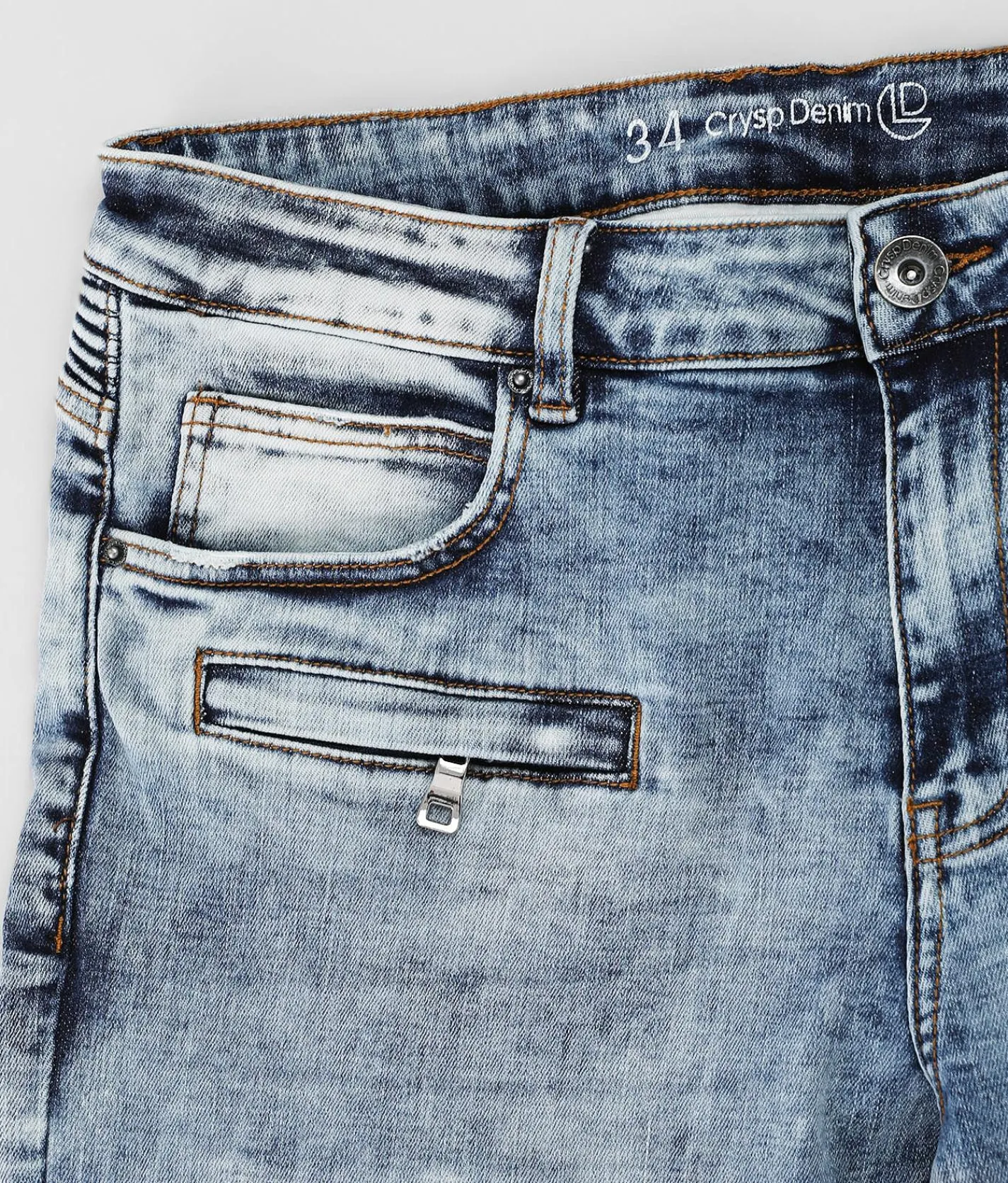 Sale Jeans|Bottoms | Crysp Denim Moto Skinny Stretch Jean Elias