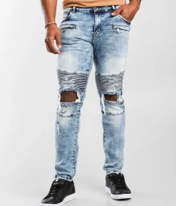 Sale Jeans|Bottoms | Crysp Denim Moto Skinny Stretch Jean Elias