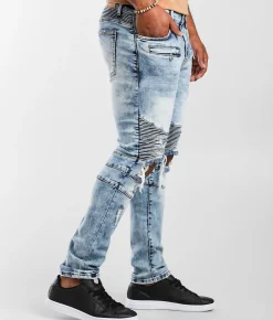 Sale Jeans|Bottoms | Crysp Denim Moto Skinny Stretch Jean Elias