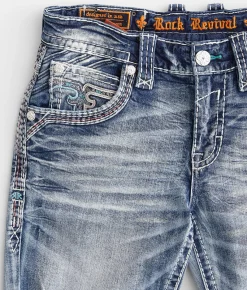 Rock Revival Jeans|Bottoms | Rock Revival Elijah Slim Straight Stretch Jean Elijah SJ205