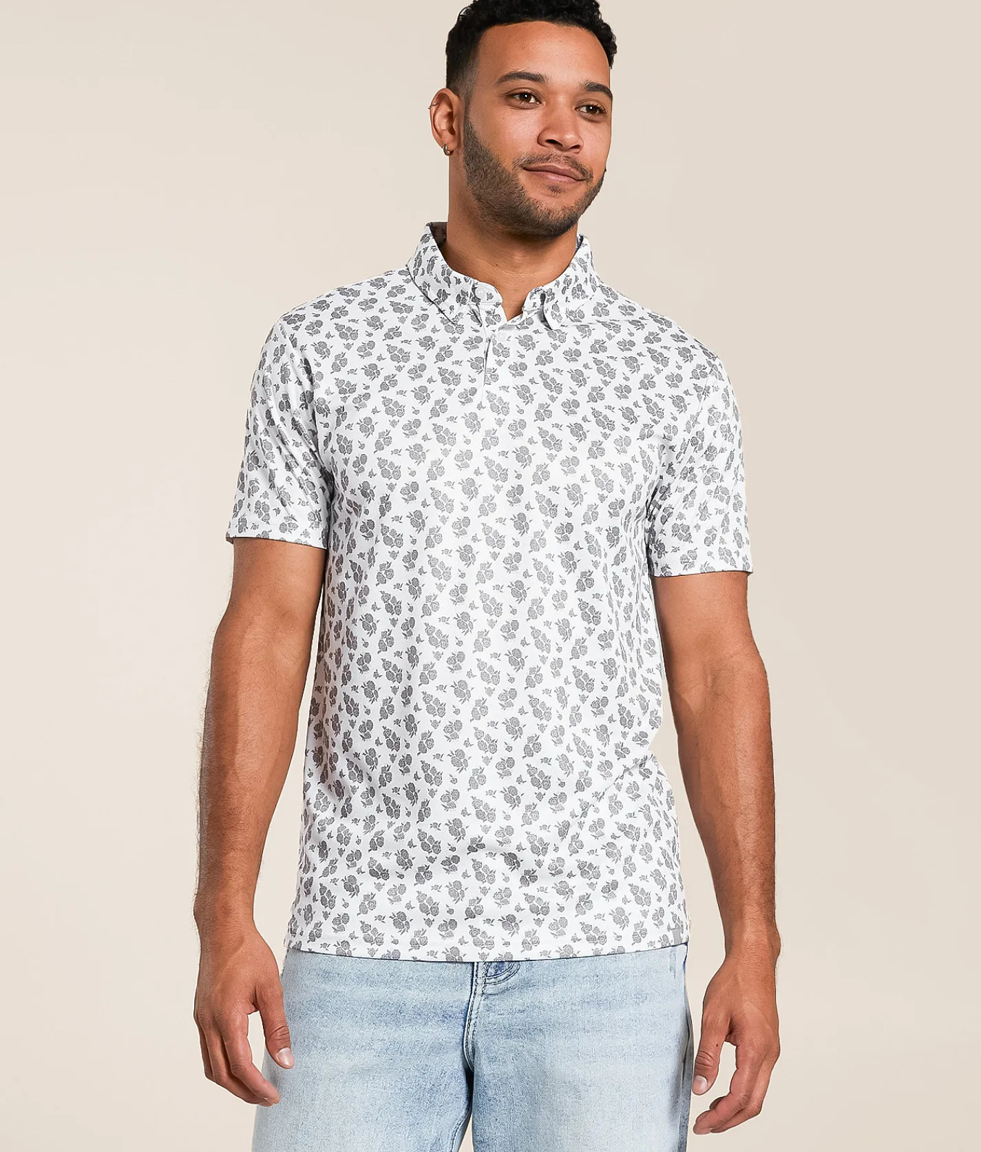 J.B. Holt Eli Performance Polo Grey Hot
