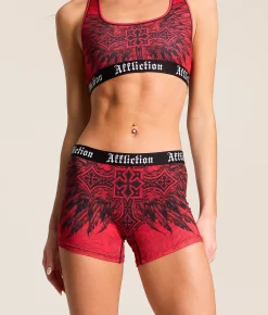 Bottoms|Shorts | Affliction Elitist Stretch Boy Short Tango Red