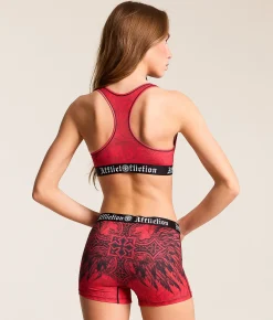 Tops | Affliction Elitist Stretch Sports Bra Tango Red