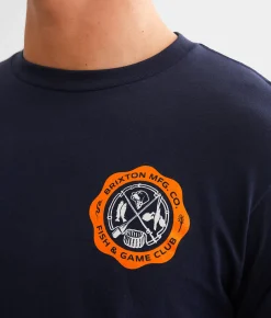 Brixton Elkins T-Shirt Navy Online