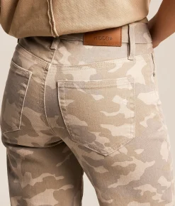 HIDDEN Ella Camo Classic Straight Stretch Jean Tan Camo Sale