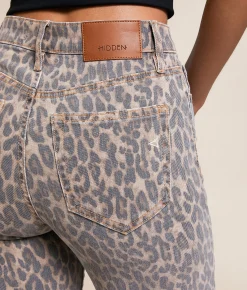 Jeans|Bottoms | HIDDEN Ella Classic Straight Stretch Jean Cheetah
