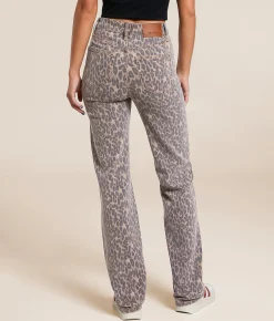 Jeans|Bottoms | HIDDEN Ella Classic Straight Stretch Jean Cheetah