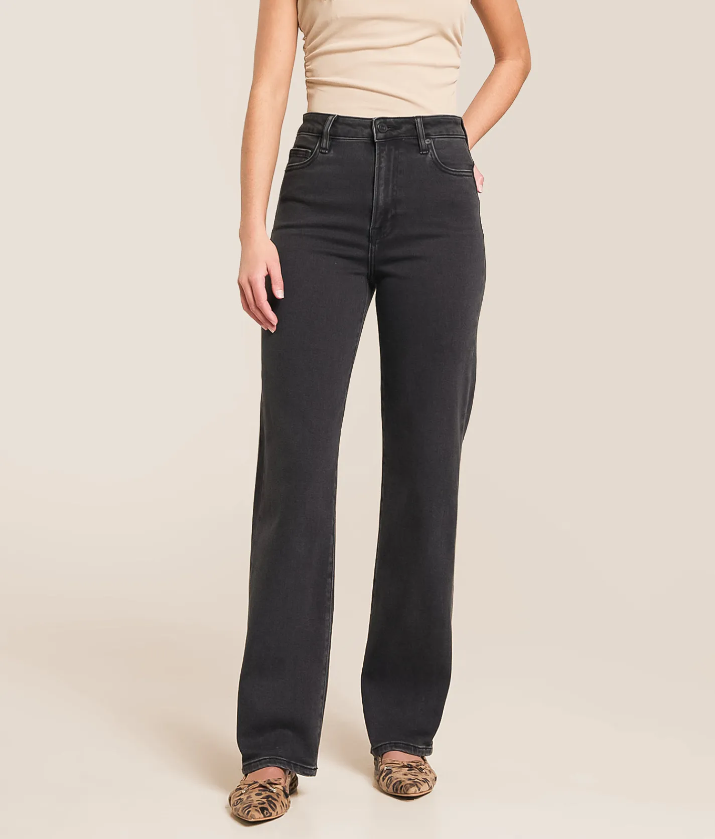 Jeans|Bottoms | HIDDEN Ella Classic Straight Stretch Jean Charcoal
