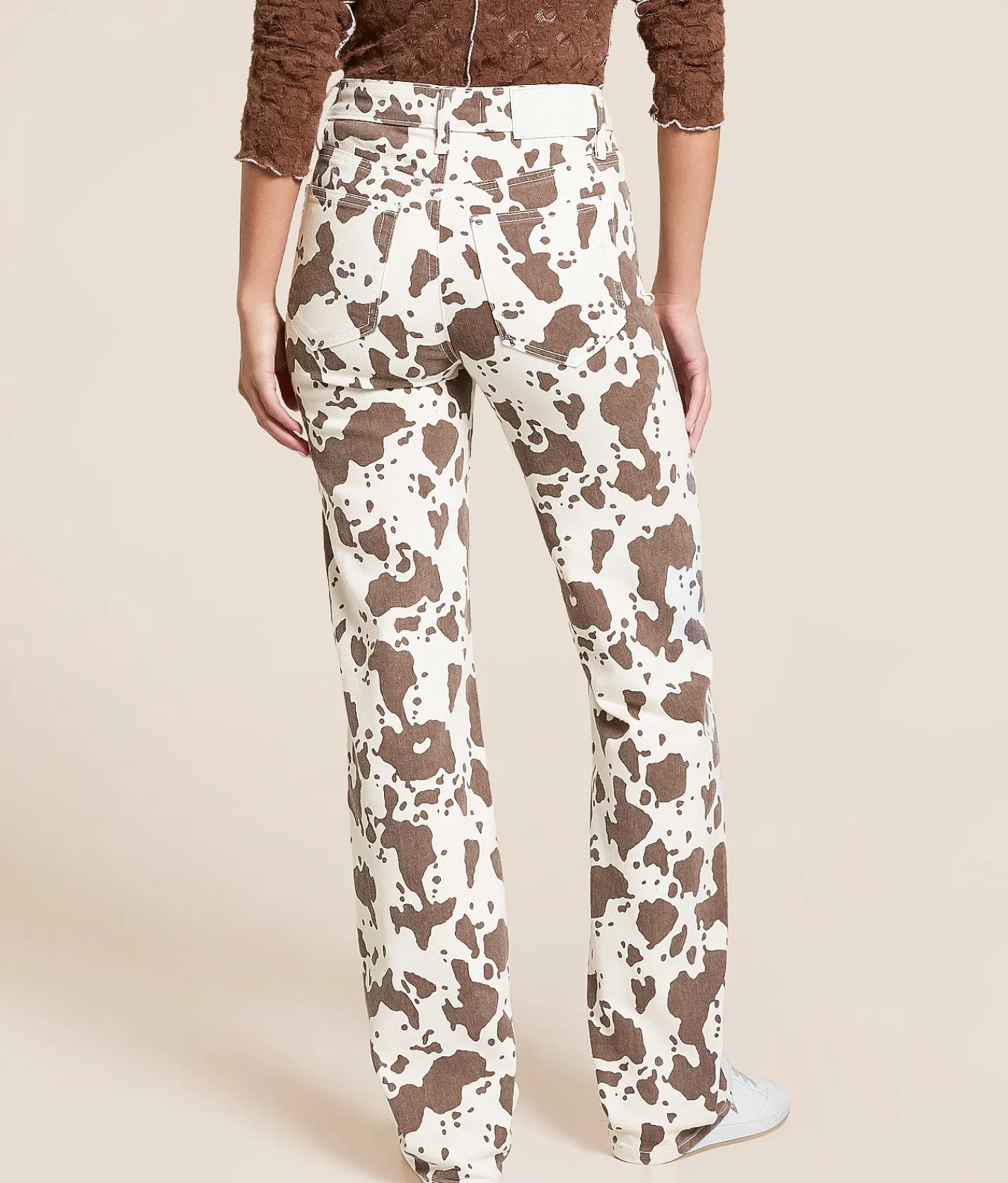 Jeans|Jeans | HIDDEN Ella Cow Print Classic Straight Stretch Jean Small Cow