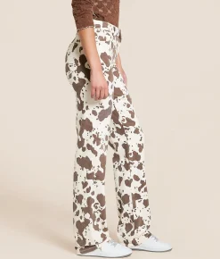 Jeans|Jeans | HIDDEN Ella Cow Print Classic Straight Stretch Jean Small Cow