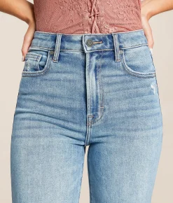 Jeans|Bottoms | HIDDEN Ella Cropped Classic Straight Stretch Jean Goleta