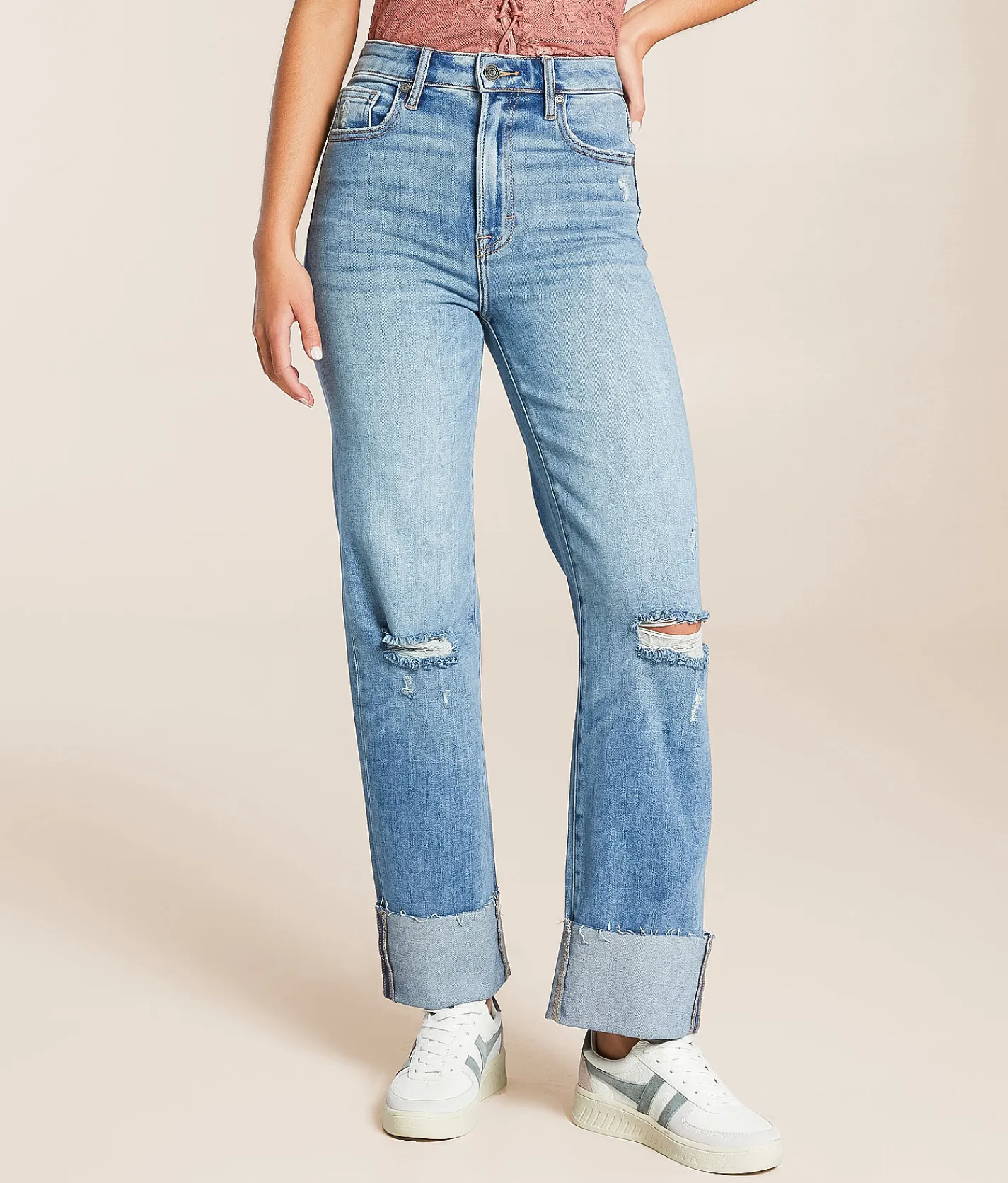 Jeans|Bottoms | HIDDEN Ella Cropped Classic Straight Stretch Jean Goleta