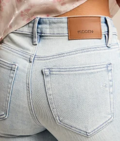 HIDDEN Ella Cropped Classic Straight Stretch Jean Vintage Hot
