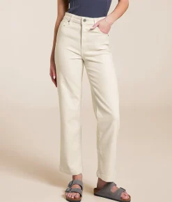 HIDDEN Ella Cropped Straight Stretch Jean Golden Hour Hot