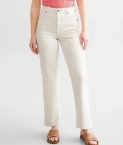 HIDDEN Ella Cropped Straight Stretch Jean Stone