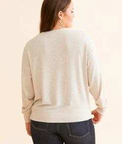 Tops | White Crow Elle Ribbed Top Light Oatmeal Heather