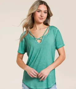White Crow Elliot Strappy Top Aqua Sea Online
