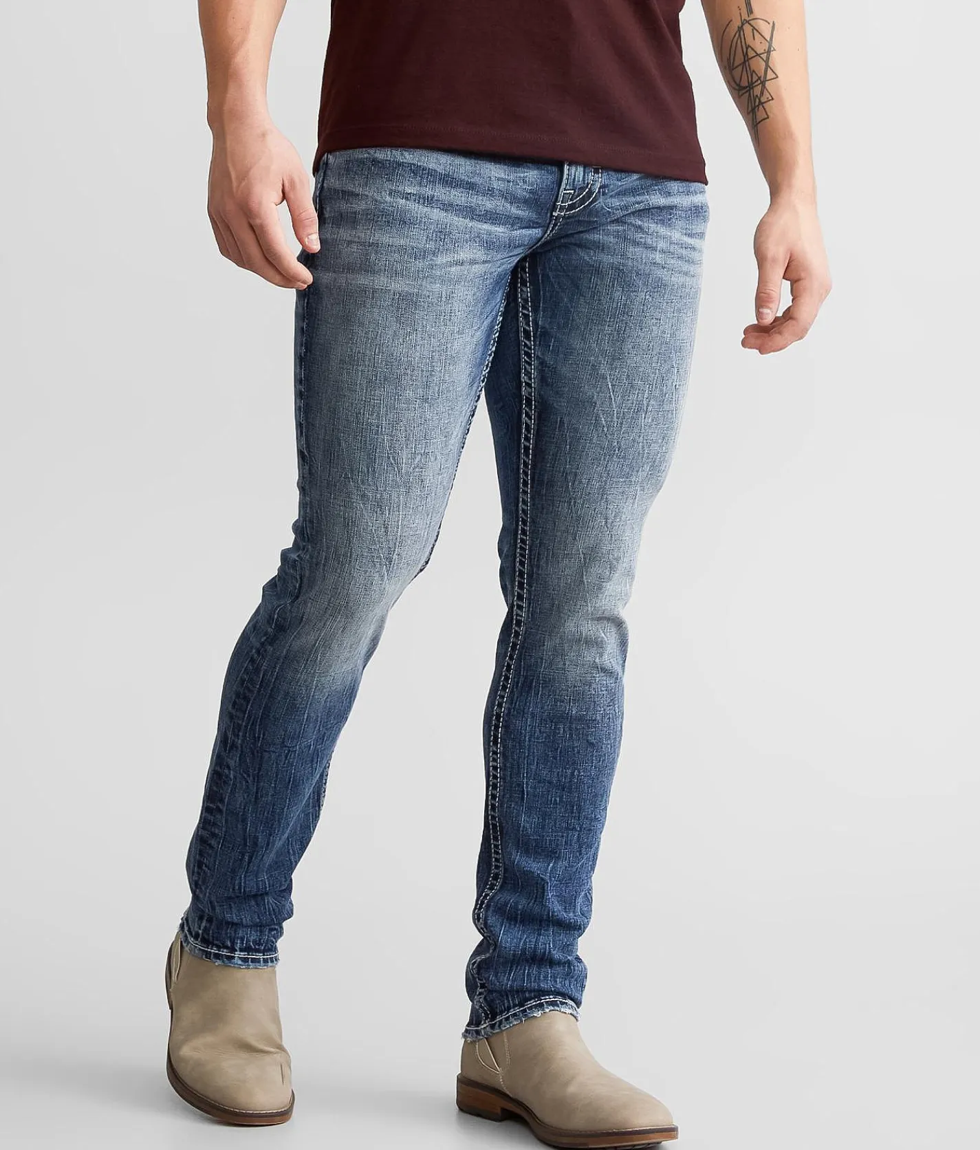 Sale Jeans|Bottoms | BKE Elliott Taper Stretch Jean Canyon 2