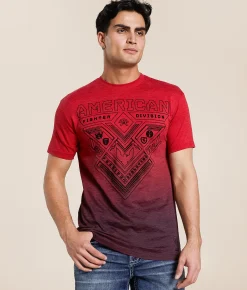 Graphic T-Shirts | American Fighter Elmont T-Shirt Cherry Dark Cherry
