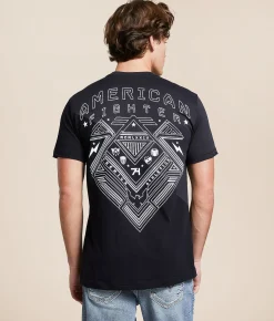 American Fighter Elmont T-Shirt Black Pitch Black Hot