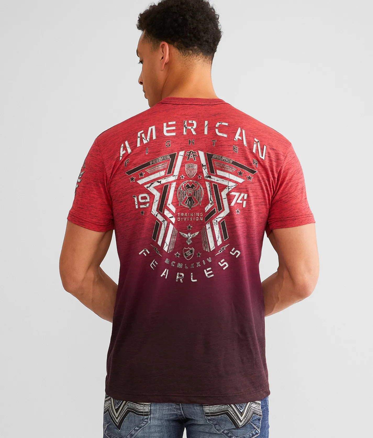 American Fighter Elmore T-Shirt Grenadine Warm Wine New