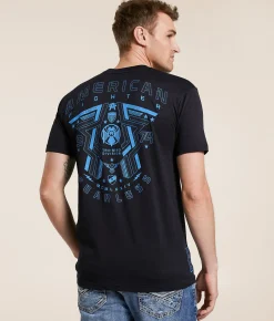 Tops|Graphic T-Shirts | American Fighter Elmore T-Shirt Pitch Black