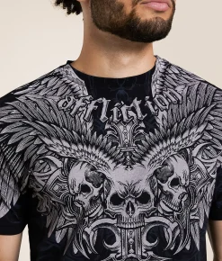 Tops|Graphic T-Shirts | Affliction Elusive Afterlife T-Shirt Black