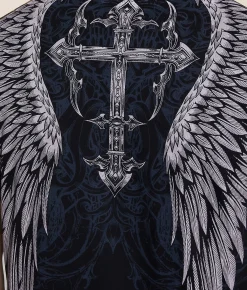 Tops|Graphic T-Shirts | Affliction Elusive Afterlife T-Shirt Black