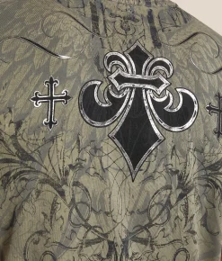 Affliction Elusive Phase T-Shirt Moonmist Lava Sale