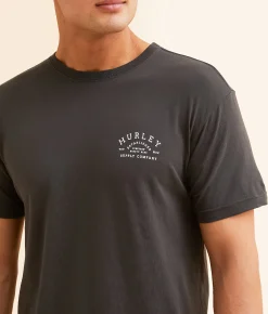 Graphic T-Shirts | Hurley Embarked Pigment Dye T-Shirt Raven