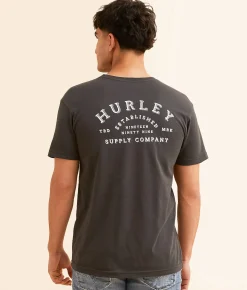 Graphic T-Shirts | Hurley Embarked Pigment Dye T-Shirt Raven