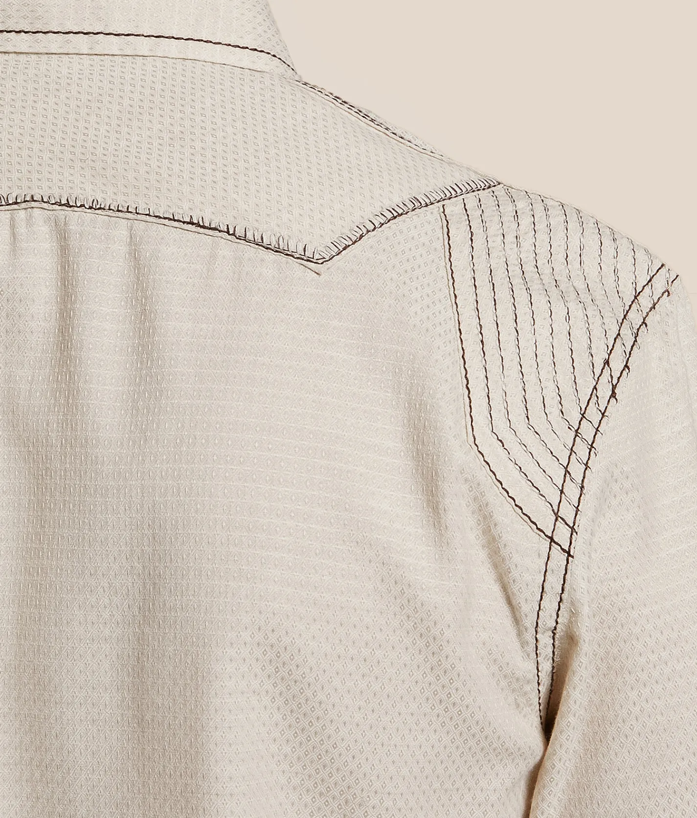 Buckle Black Embroidered Athletic Shirt Light Tan Best