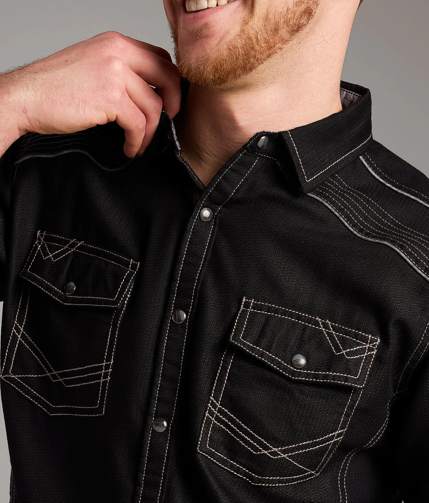 BKE Embroidered Athletic Shirt Black Clearance