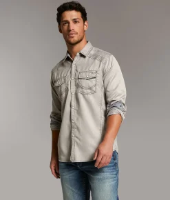 BKE Embroidered Athletic Shirt Brown Hot