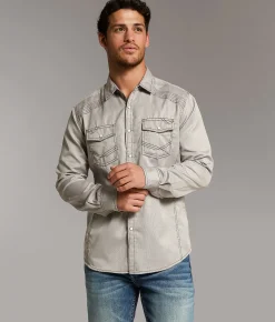 BKE Embroidered Athletic Shirt Brown Hot