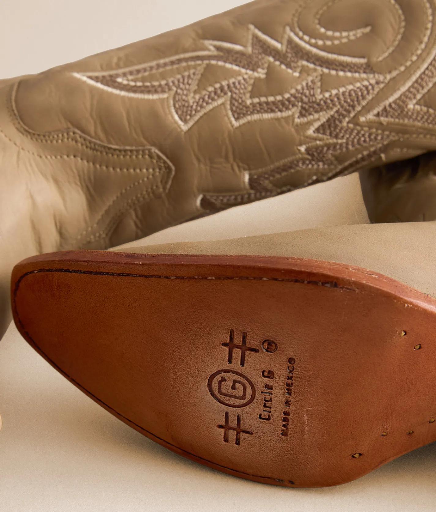 Shoes | Circle G by Corral Embroidered Leather Western Boot Bone