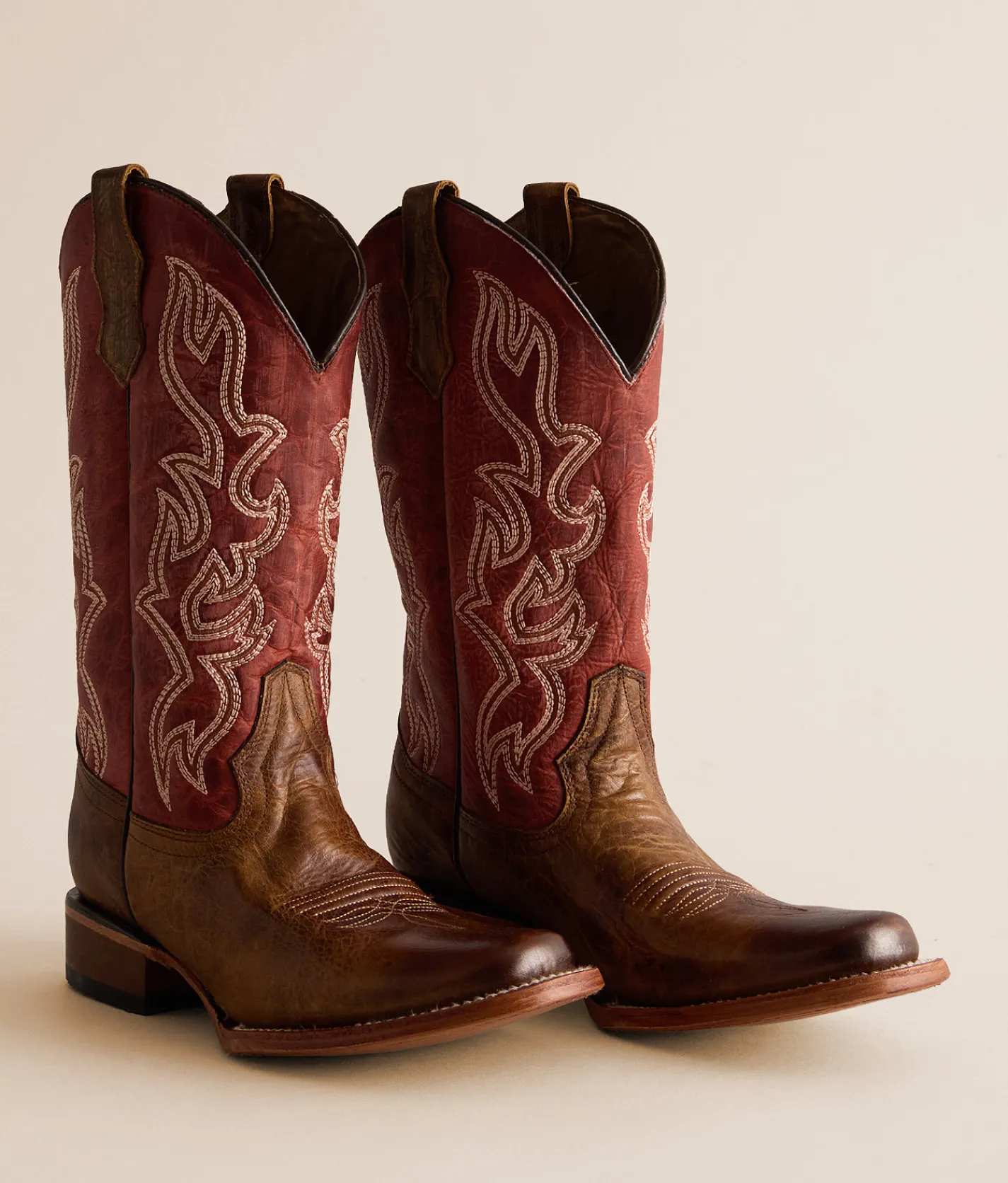 Shoes | Circle G by Corral Embroidered Leather Western Boot Honey Red
