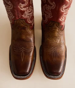 Shoes | Circle G by Corral Embroidered Leather Western Boot Honey Red