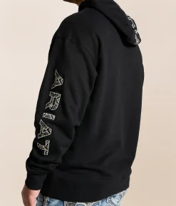 Tops | Ariat Embroidered Logo Hooded Sweatshirt Black
