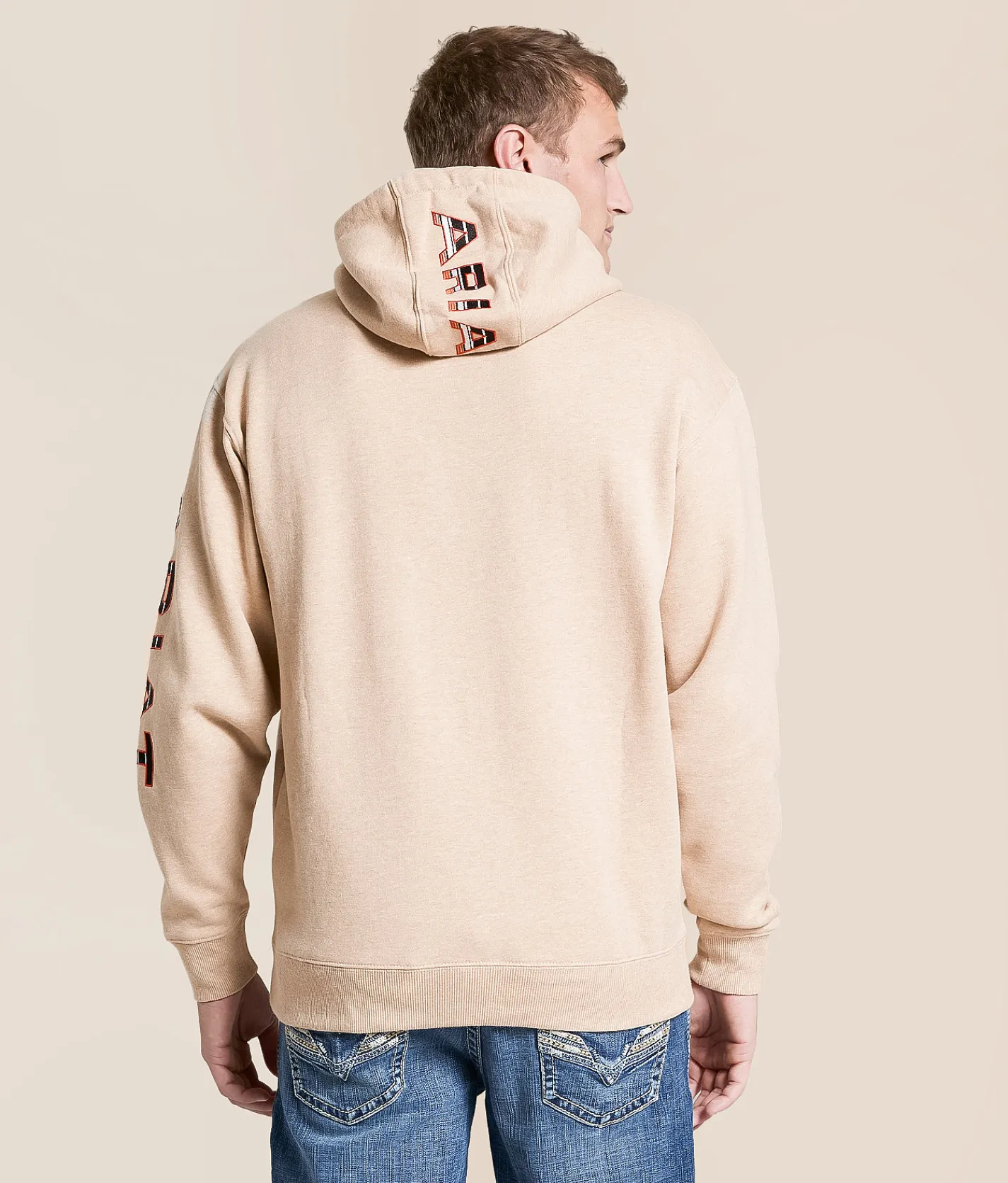 Tops | Ariat Embroidered Logo Hooded Sweatshirt Oatmeal Heather